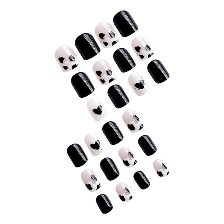 Creative nail art with heart and animal motifs Stornfield