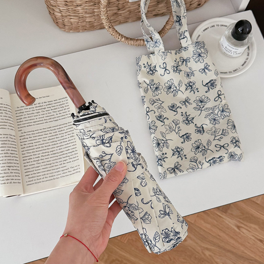 Ladies Foldable Shopping Bag with Floral Design Stornfield