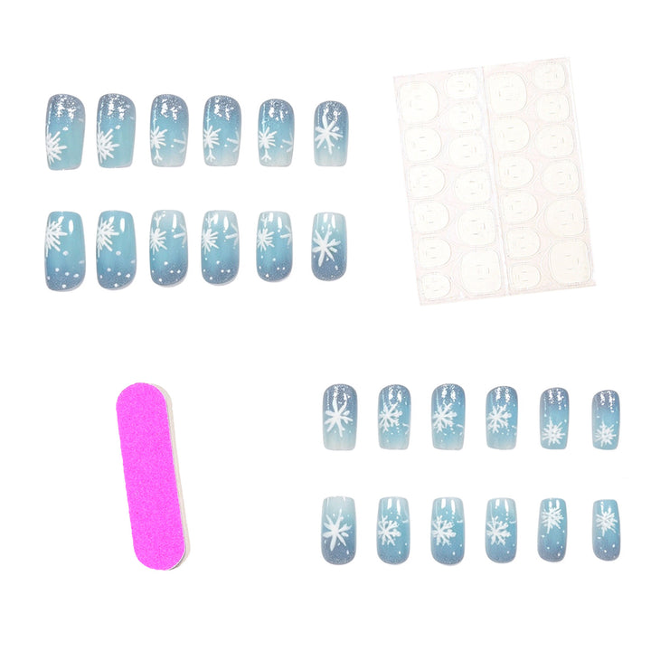 Frosted Snowflake Gel Nail Art Set Stornfield