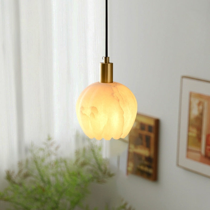 Elegant Alabaster Pendant Light