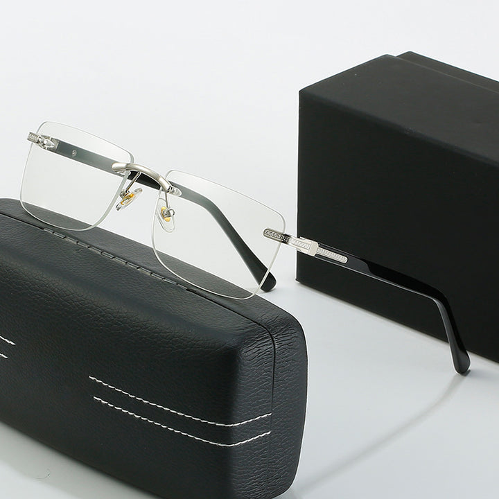 Women's fashionable sunglasses with a stylish, rectangular frame and elegant metal accents Stornfield