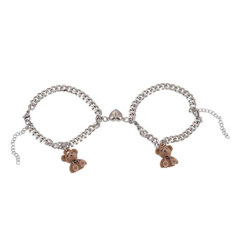 Playful necklace with bear charms Stornfield