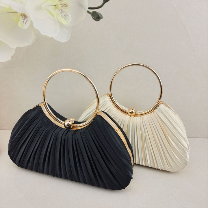 Elegant Pleated Evening Clutch