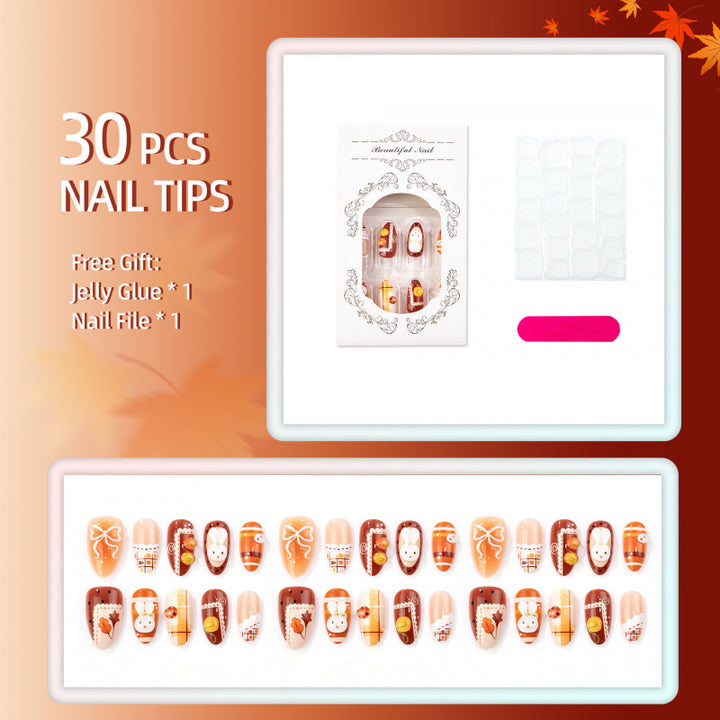 Seasonal Themed Press-On Nail Art Set