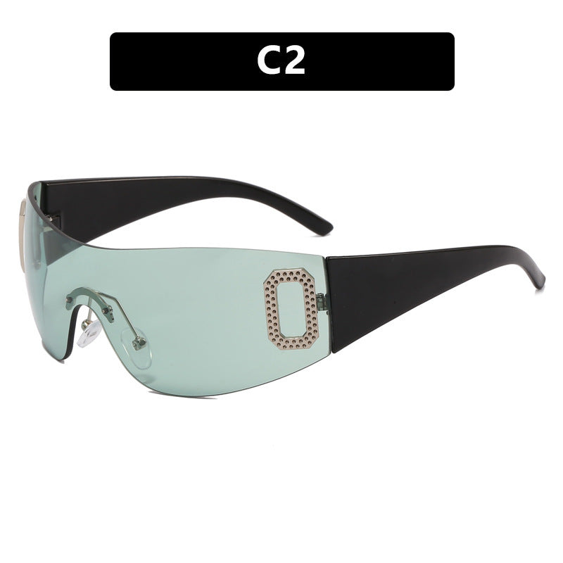 Women's sporty sunglasses in futuristic shield design Stornfield