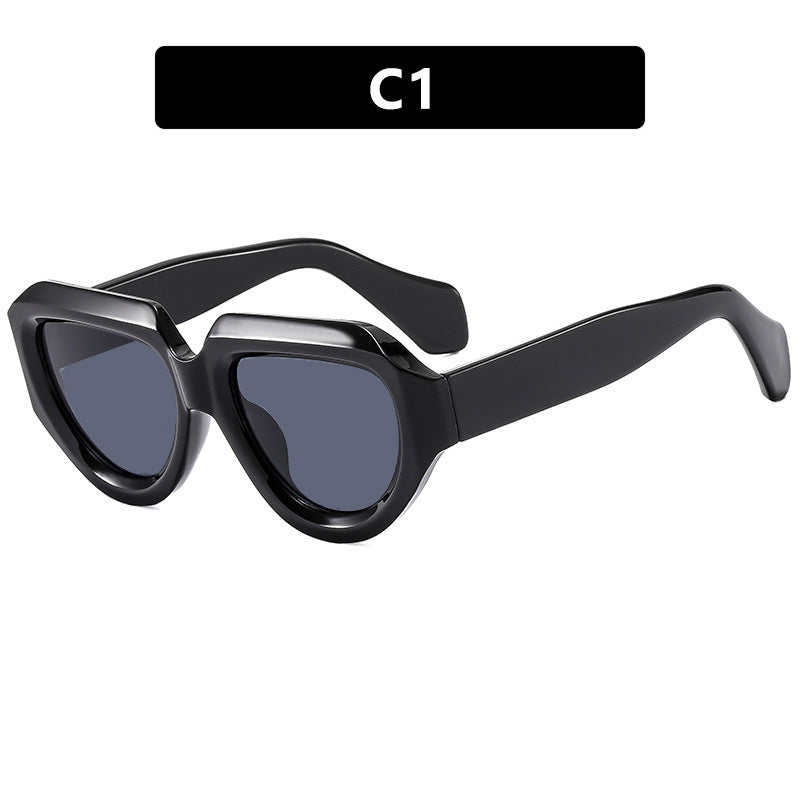 Women's fashionable sunglasses with unique, angular frame Stornfield