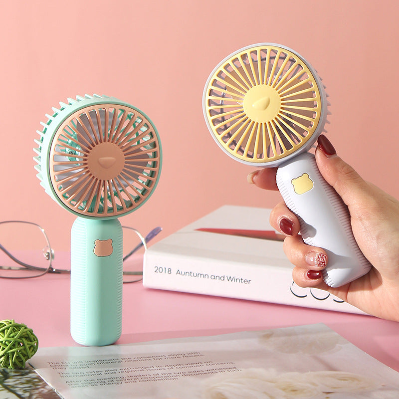 Ladies Portable Hand Fan with Ergonomic Handle and Flexible Air Circulation Stornfield