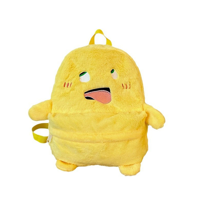 Plush Backpack with Cheerful Face Stornfield