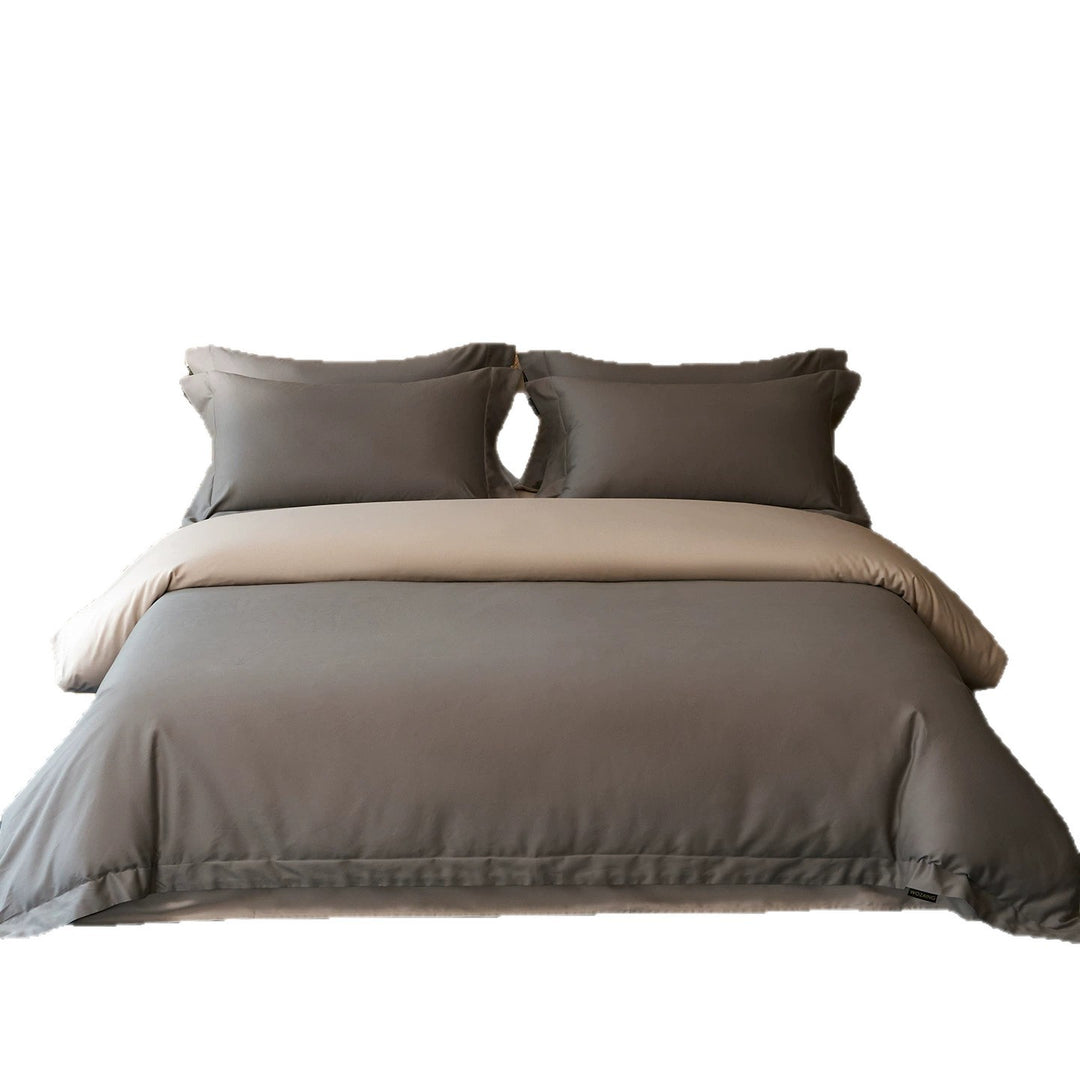Luxury Reversible Cotton Sateen Duvet Cover Set
