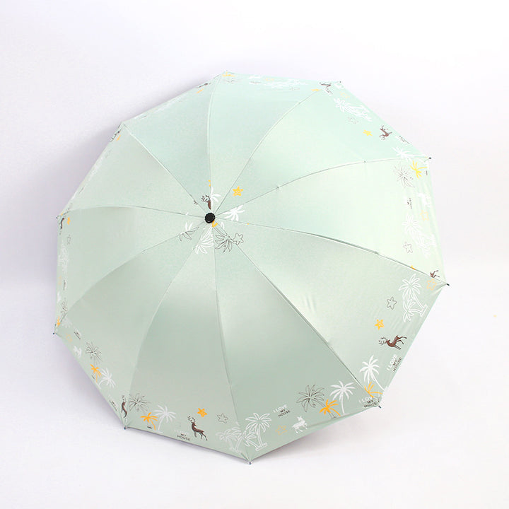 Women's Folding Umbrella with Animal Print Stornfield