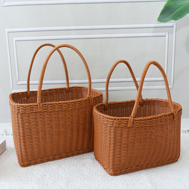 Woven Rattan Storage Basket Stornfield