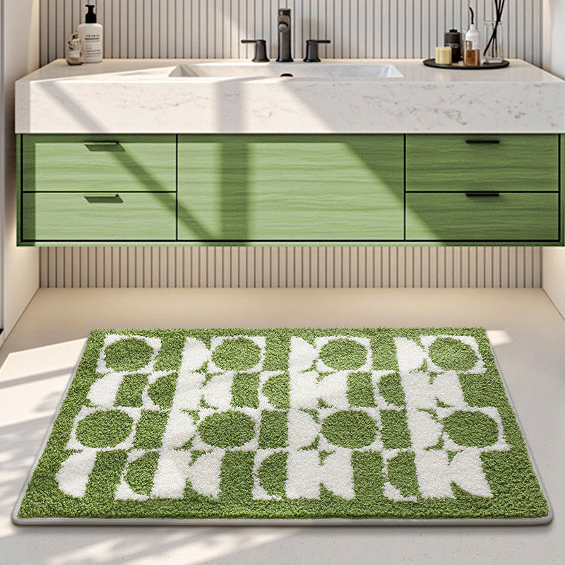Plush Decorative Bathroom Area Mat