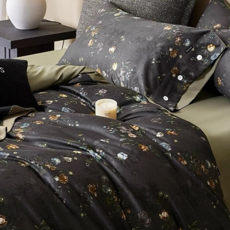 Luxury Suede-Effect Microfiber Duvet Cover Set with Button-Closure Pillowcases