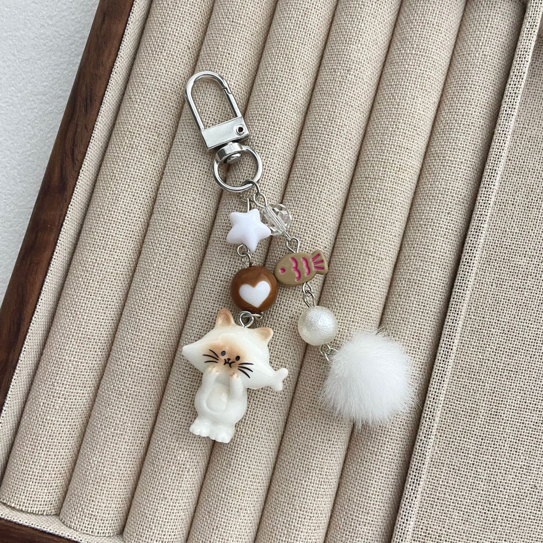 Cat-Themed Charm Keychain Stornfield