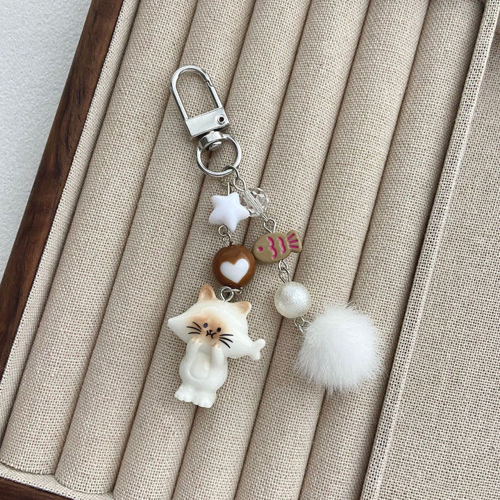 Cat-Themed Charm Keychain Stornfield