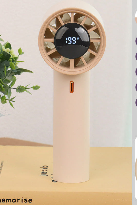 Ladies Portable Mini Fan with Digital Temperature Display Stornfield