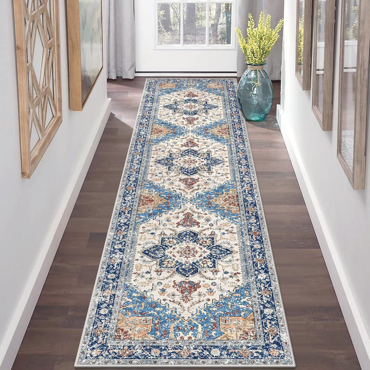 Vintage-Inspired Geometric Area Rug