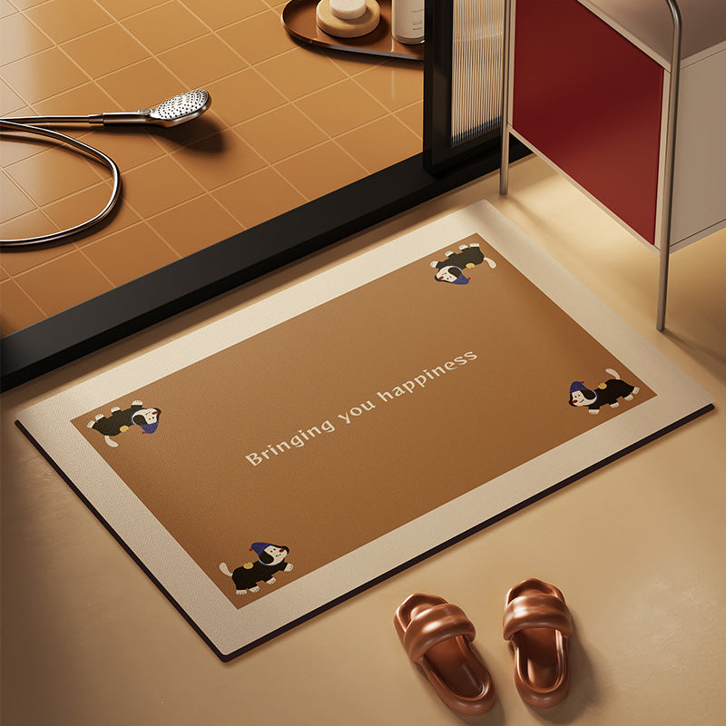 Playful Pet-Themed Bath Mat