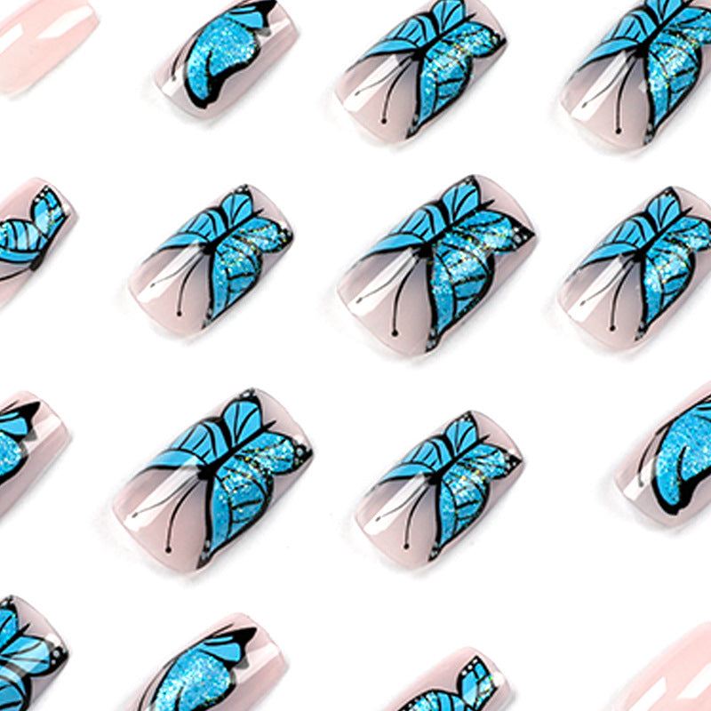 Artificial Nail Art Design with Butterfly Motif Stornfield