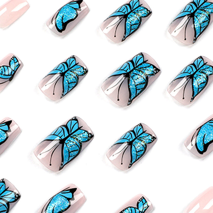 Artificial Nail Art Design with Butterfly Motif Stornfield