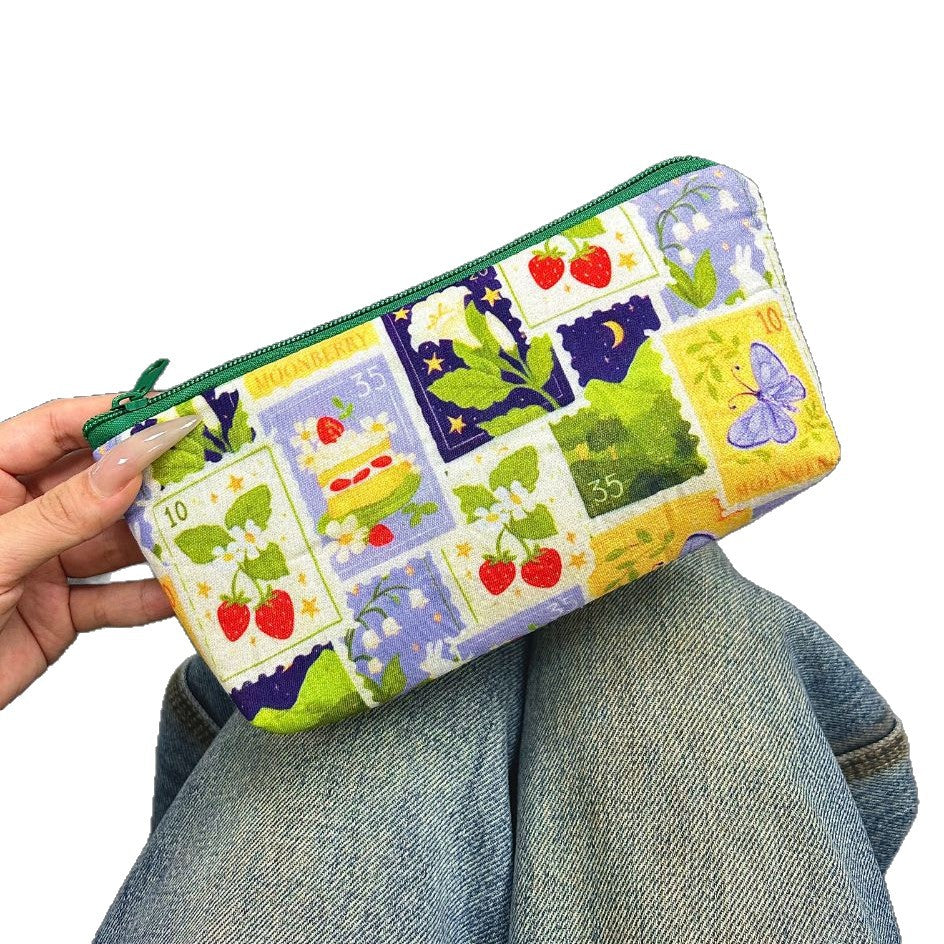 Floral Print Storage Pouch