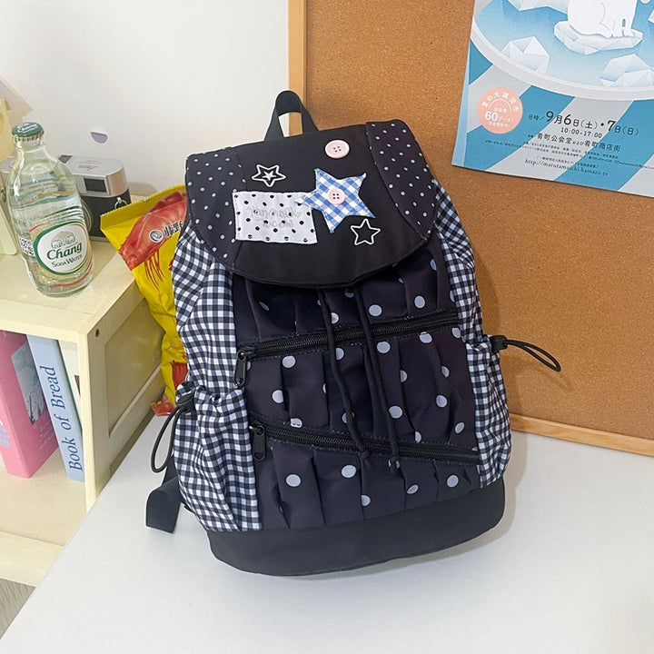 Playful Graphic Drawstring Backpack Stornfield