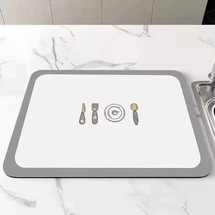 Floral Design Kitchen Mat
