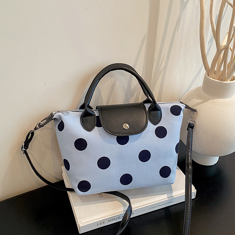 Polka Dot Canvas Handbag
