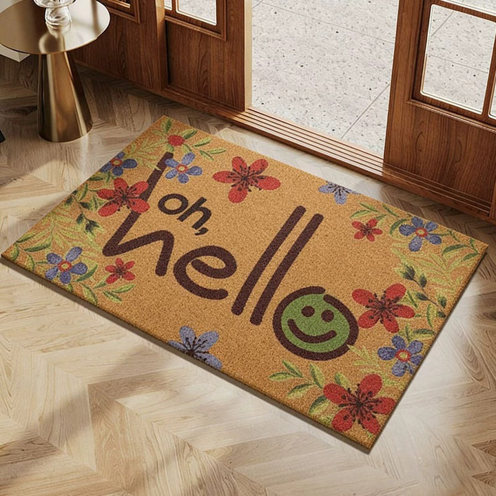 Half-Circle Coir Door Mat