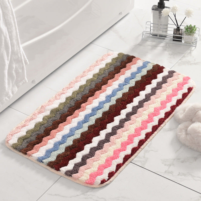 Fringed Chevron Bath Mat Stornfield