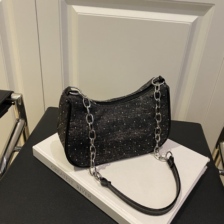Stylish Chain-Handled Hobo Bag Stornfield