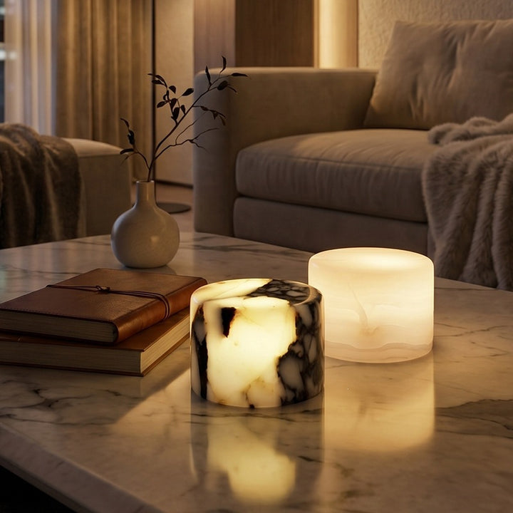 Modern Alabaster Accent Lamp