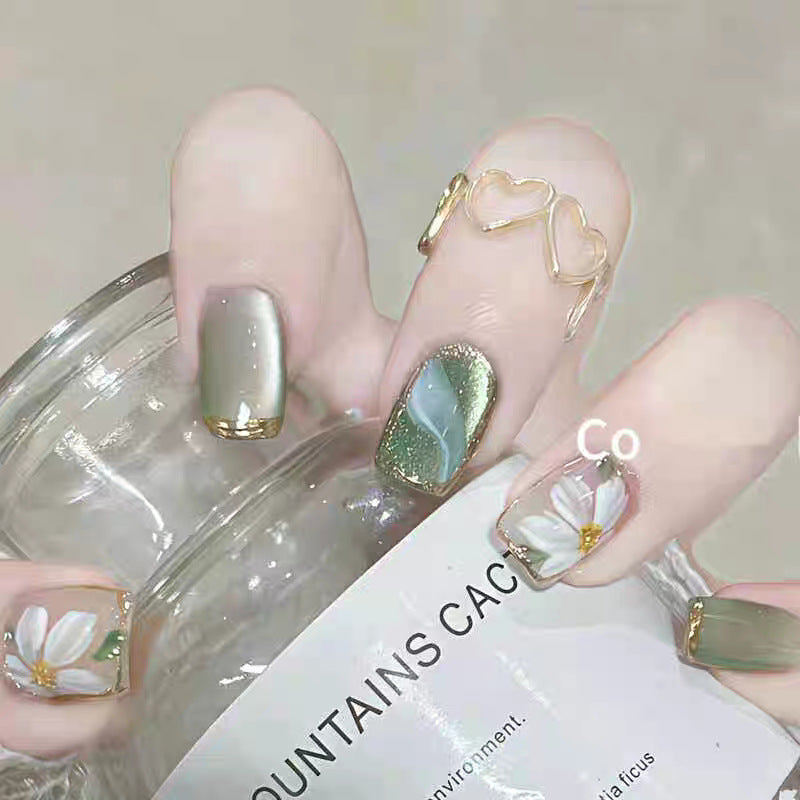 Luxury Ombre Leopard Print Press-On Nail Set Stornfield