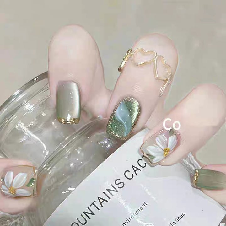 Luxury Ombre Leopard Print Press-On Nail Set Stornfield