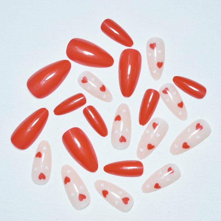 Heart-Themed Nail Art Stornfield