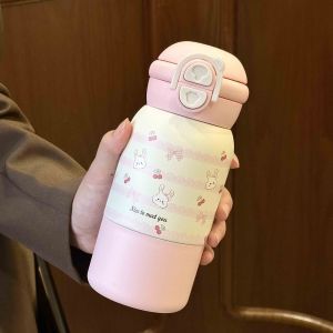 Women's insulated drinking bottle with secure pressure closure and playful animal design Stornfield