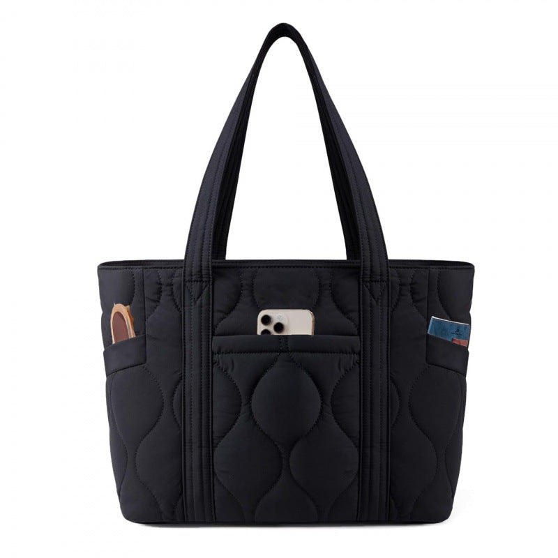 Quilted everyday bag with multiple outer pockets Stornfield