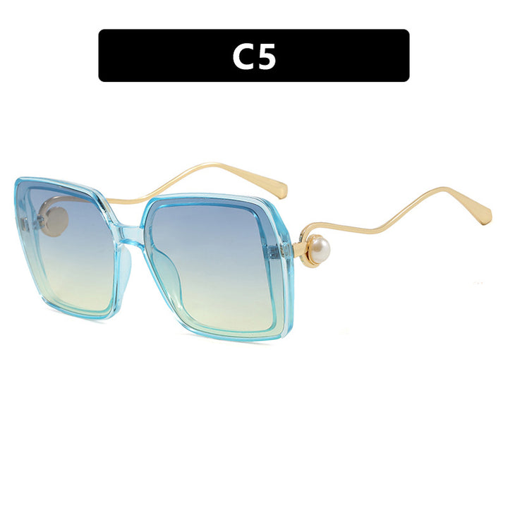 Women's fashionable square glasses with elegant metal frame and unique accents Stornfield