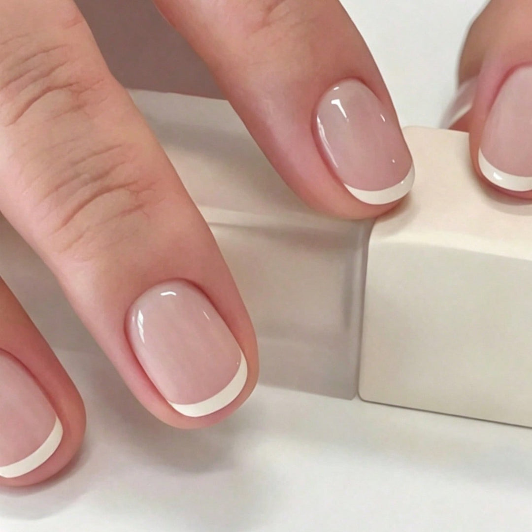 French Tip Press-On Nail Art Set Stornfield
