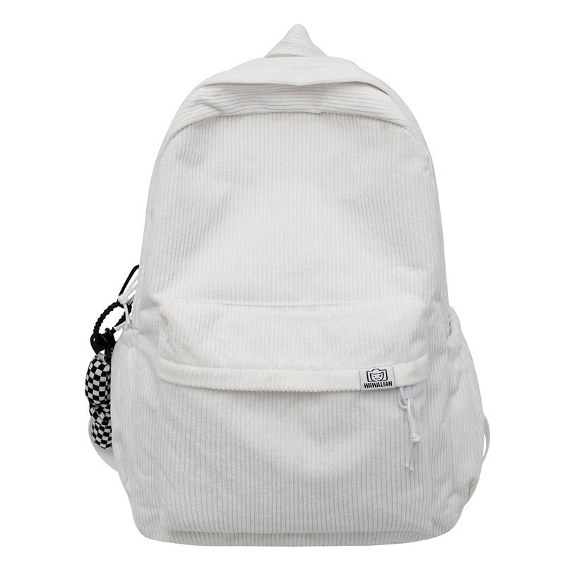 Corduroy Textured School Backpack Stornfield