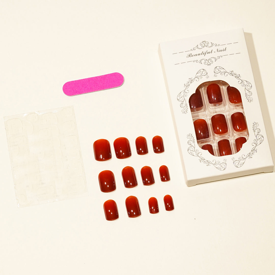 Glossy Press-On Nail Tips Collection Stornfield