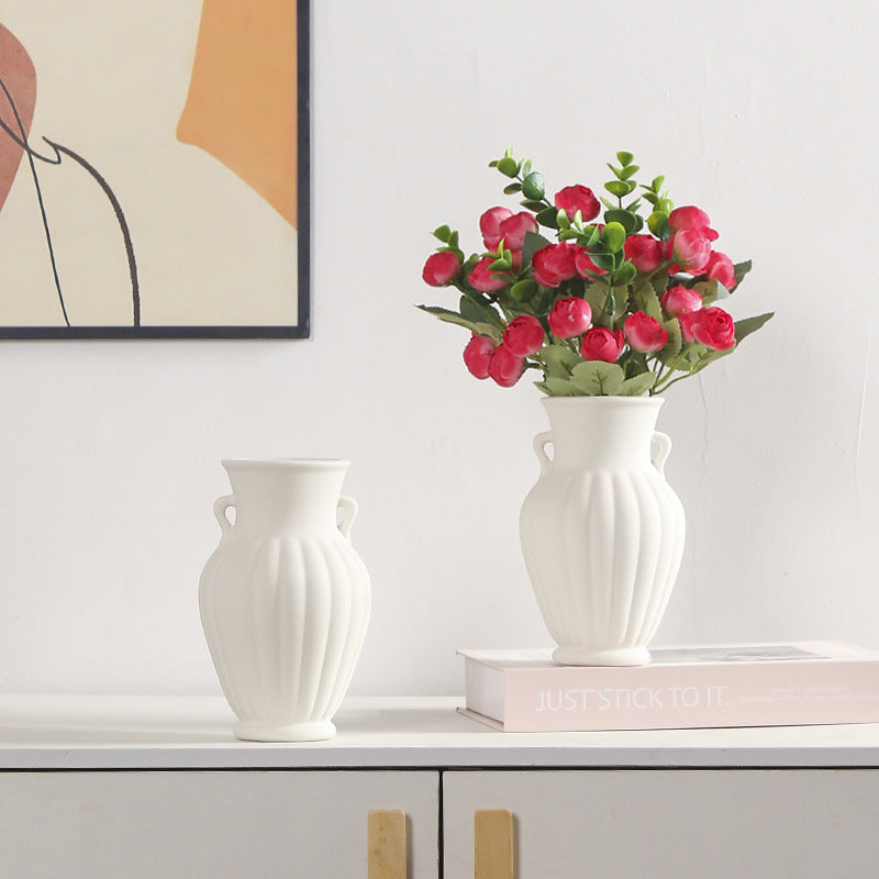 Elegant Textured Ceramic Decorative Vase Stornfeild