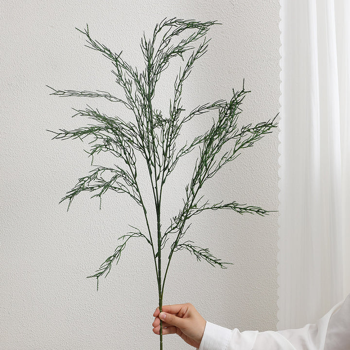 Decorative artificial branch with filigree, curved twigs