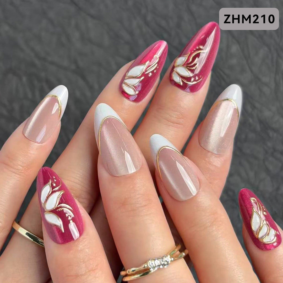 Decorative Press-On Nail Set Stornfield