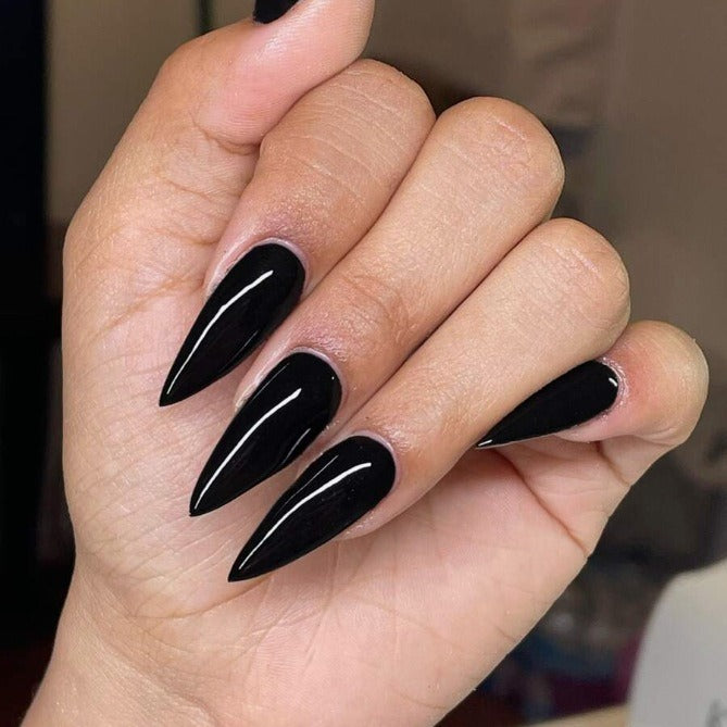 Glossy Stiletto Press-On Nail Extensions Stornfield