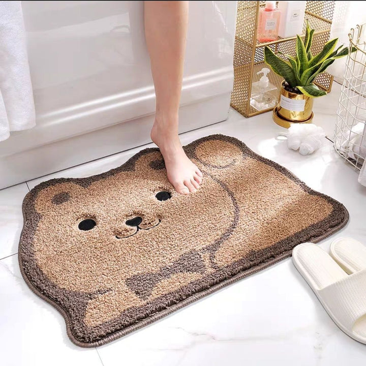Fun Bear-Shaped Bath Mat
