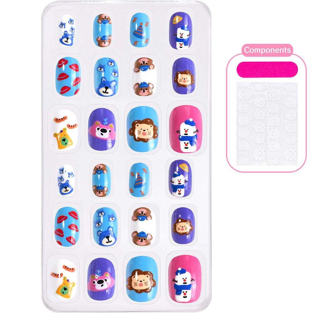 Creative Cartoon-Themed Press-On Nail Collection Stornfield