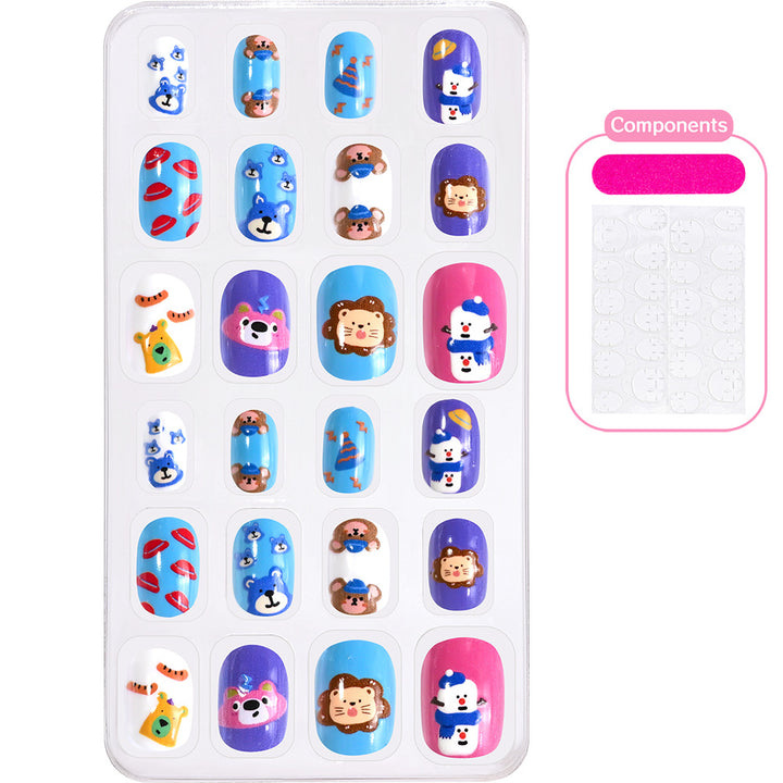 Creative Cartoon-Themed Press-On Nail Collection Stornfield