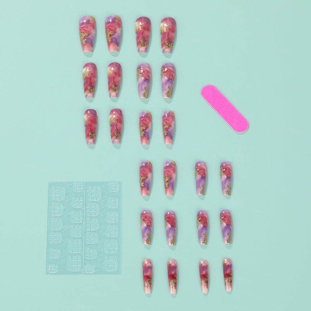 Elegant artificial nails with glitter accents Stornfield
