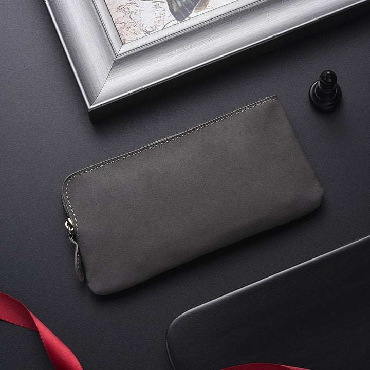 Premium Leather Zippered Wallet Organizer Stornfield